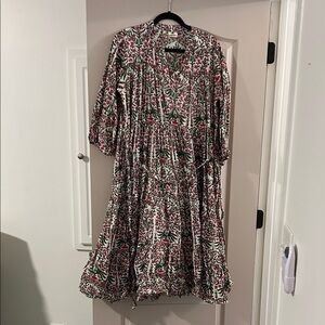 Chic Long Sleeve Floral Dress